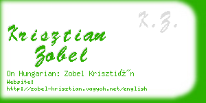 krisztian zobel business card